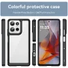 Phonesta Acrylic Hybrid Back Cover Hülle für Motorola Moto G75 - Schwarz 2