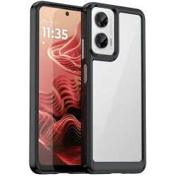 Phonesta Acrylic Hybrid Back Cover Hülle für Motorola Moto G35 - Schwarz