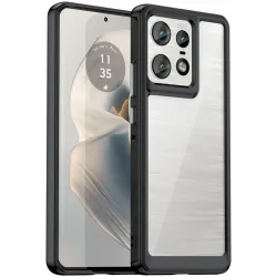 Phonesta Acrylic Hybrid Back Cover Hülle für Motorola Edge 50 Pro - Schwarz