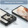 Phonesta Acrylic Hybrid Back Cover Hülle für Motorola Edge 50 Ultra - Schwarz 6