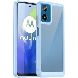 Phonesta Acrylic Hybrid Back Cover Hülle für Motorola Moto G04 / G04s / G24 / G24 Power / E14 - Blau
