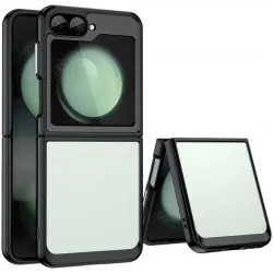 Phonesta Acrylic Hybrid Back Cover Hülle für Samsung Galaxy Z Flip 7 FE / Z Flip 6 - Schwarz