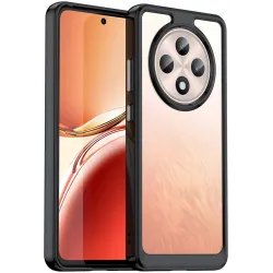 Phonesta Acrylic Hybrid Back Cover Hülle für Oppo Reno12 F/Reno12 FS - Schwarz