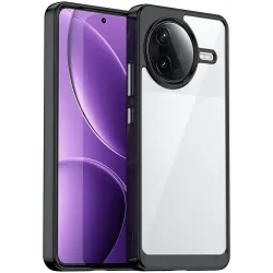 Phonesta Acrylic Hybrid Back Cover Hülle für Xiaomi Poco F7 Pro - Schwarz