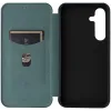 Phonesta Carbon Fiber Skin Book Wallet Klapphülle für Samsung Galaxy S25 - Dunkelgrün 5
