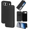 Phonesta Carbon Fiber Skin Book Wallet Klapphülle für OnePlus Nord 4 - Schwarz 9