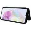Phonesta Carbon Fiber Skin Book Wallet Klapphülle für Samsung Galaxy A26 - Schwarz 3