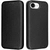 Phonesta Carbon Fiber Skin Book Wallet Klapphülle für Apple iPhone 17e/16e - Schwarz