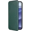 Phonesta Carbon Fiber Skin Book Wallet Klapphülle für Xiaomi Redmi Note 14 Pro 4G - Dunkelgrün 6