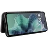 Phonesta Carbon Fiber Skin Book Wallet Klapphülle für Motorola Moto G35 - Schwarz 3