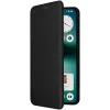 Phonesta Carbon Fiber Skin Book Wallet Klapphülle für Nothing Phone (3a) Lite - Schwarz 1
