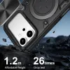 Phonesta CamLock Back Cover Hülle für HONOR 600/600 Pro - Schwarz 6