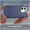Phonesta Carbon Silikon Back Cover Hülle für Oppo Reno13 F 4G/5G / Reno13 FS 5G - Blau 5