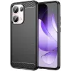 Phonesta Carbon Silikon Back Cover Hülle für Oppo Reno13 Pro - Schwarz