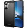 Phonesta Carbon Silikon Back Cover Hülle für Xiaomi Poco X7 Pro - Schwarz