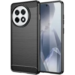 Phonesta Carbon Silikon Back Cover Hülle für OnePlus 13R - Schwarz