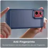 Phonesta Carbon Silikon Back Cover Hülle für Motorola Moto G05 / Moto E15 - Blau 5