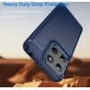 Phonesta Carbon Silikon Back Cover Hülle für Motorola Moto G17/G17 Power/G15/G15 Power - Blau 7