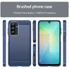 Phonesta Carbon Silikon Back Cover Hülle für Samsung Galaxy A26 - Blau 3