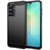 Phonesta Carbon Silikon Back Cover Hülle für Samsung Galaxy A26 - Schwarz