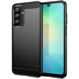 Phonesta Carbon Silikon Back Cover Hülle für Samsung Galaxy A26 - Schwarz