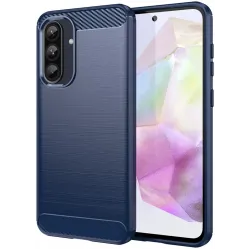 Phonesta Carbon Silikon Back Cover Hülle für Samsung Galaxy A36/A56 - Blau