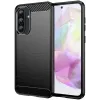 Phonesta Carbon Silikon Back Cover Hülle für Samsung Galaxy A36/A56 - Schwarz