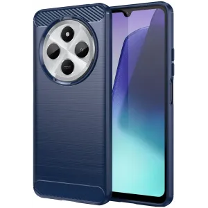 Phonesta Carbon Silikon Back Cover Hülle für Xiaomi Redmi 14C / Xiaomi Poco C75 - Blau