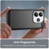 Phonesta Carbon Silikon Back Cover Hülle für Xiaomi Redmi Note 14 5G - Schwarz 6