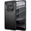 Phonesta Carbon Silikon Back Cover Hülle für Xiaomi Redmi Note 14 Pro 5G / Xiaomi Poco X7 - Schwarz