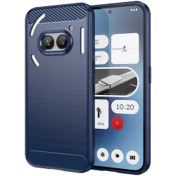 Phonesta Carbon Silikon Back Cover Hülle für Nothing Phone (2a) / (2a) Plus - Blau