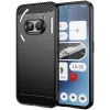 Phonesta Carbon Silikon Back Cover Hülle für Nothing Phone (2a) / (2a) Plus - Schwarz