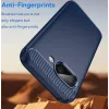 Phonesta Carbon Silikon Back Cover Hülle für Google Pixel 9a - Blau 3