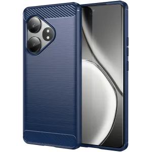 Phonesta Carbon Silikon Back Cover Hülle für Realme GT 6 - Blau