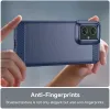 Phonesta Carbon Silikon Back Cover Hülle für Motorola Moto G55 - Blau 5