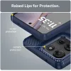 Phonesta Carbon Silikon Back Cover Hülle für Motorola Moto G75 - Blau 6