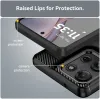 Phonesta Carbon Silikon Back Cover Hülle für Motorola Moto G75 - Schwarz 6