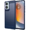 Phonesta Carbon Silikon Back Cover Hülle für Motorola Moto G85 - Blau
