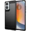 Phonesta Carbon Silikon Back Cover Hülle für Motorola Moto G85 - Schwarz