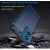 Phonesta Carbon Silikon Back Cover Hülle für Motorola Moto G04 / G04s / G24 / G24 Power / E14 - Blau 3