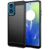 Phonesta Carbon Silikon Back Cover Hülle für Motorola Moto G04 / G04s / G24 / G24 Power / E14 - Schwarz