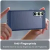 Phonesta Carbon Silikon Back Cover Hülle für Samsung Galaxy S24 FE - Blau 5