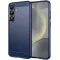 Phonesta Carbon Silikon Back Cover Hülle für Samsung Galaxy S25 Plus/S24 Plus - Blau
