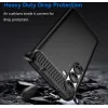 Phonesta Carbon Silikon Back Cover Hülle für Samsung Galaxy S25/S24 - Schwarz 3