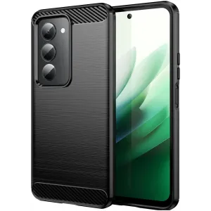 Phonesta Carbon Silikon Back Cover Hülle für Xiaomi Redmi 15 - Schwarz