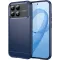 Phonesta Carbon Silikon Back Cover Hülle für Xiaomi Poco F8 Pro - Blau
