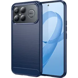 Phonesta Carbon Silikon Back Cover Hülle für Xiaomi Poco F8 Ultra - Blau