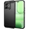 Phonesta Carbon Silikon Back Cover Hülle für HONOR 600 Lite - Schwarz