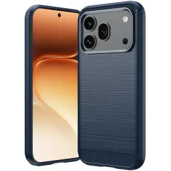 Phonesta Carbon Silikon Back Cover Hülle für HONOR 600/600 Pro - Blau