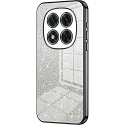 Phonesta Crystal Sparkle Silikon Back Cover Hülle für Xiaomi Redmi Note 14 Pro 5G / Xiaomi Poco X7 - Schwarz